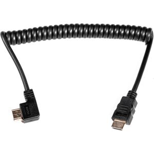 Caruba HDMI Spiral Kabel 90° vinkel, 20-40cm - HDMI-kabel Caruba HDMI Spiral Kabel 90° vinkel, 20-40cm - HDMI-kabel
