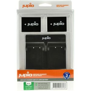 Batería de cámara Jupio NP-W126S - Cargador USB doble Batería de cámara Jupio NP-W126S - Cargador USB doble