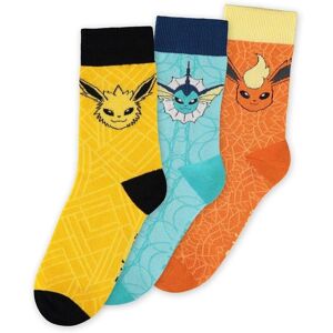Pack de Chaussettes Évolution Eevee Pokémon - Taille 39-42 - Publicité Pack de Chaussettes Évolution Eevee Pokémon - Taille 39-42 - Publicité