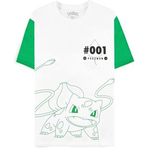 Pokémon Bulbasaur Outline S White T-Shirt - Unisex Pokémon Bulbasaur Outline S White T-Shirt - Unisex