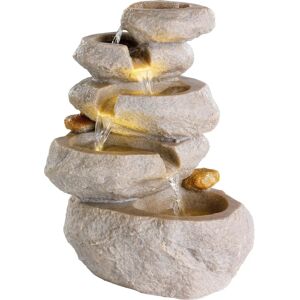 Fontaine Intérieure Blanche Lumineo - Modèle Roca - 18x23x35 cm - Publicité Fontaine Intérieure Blanche Lumineo - Modèle Roca - 18x23x35 cm - Publicité