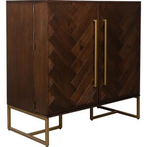 Dutchbone Credenza - Art Deco Akazie Chevron - Braun - Credenza/Sideboard/Wine Cabinet Dutchbone Credenza - Art Deco Akazie Chevron - Braun - Credenza/Sideboard/Wine Cabinet