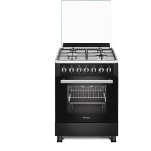 Wiggo WO-E605R - Gasfornuis - 60 cm - Zwart Rvs Wiggo WO-E605R - Gasfornuis - 60 cm - Zwart Rvs