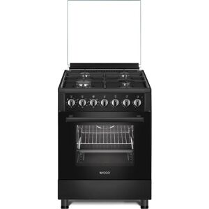 Wiggo WO-E605R - Gasfornuis - 60 cm - Zwart - Serie 5 Wiggo WO-E605R - Gasfornuis - 60 cm - Zwart - Serie 5