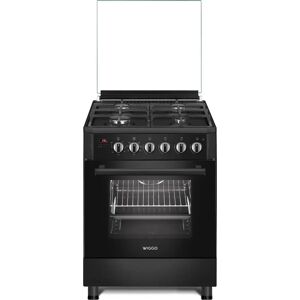 Wiggo WO-E609R - 60cm Gasfornuis - Zwart Wiggo WO-E609R - 60cm Gasfornuis - Zwart