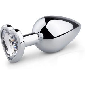 EasyToys Heart Crystal Aluminium Anal Plug - Medium EasyToys Heart Crystal Aluminium Anal Plug - Medium