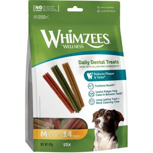 Whimzees Medium Stix Dog Dental Chew - 150mm, 14 Pack Whimzees Medium Stix Dog Dental Chew - 150mm, 14 Pack