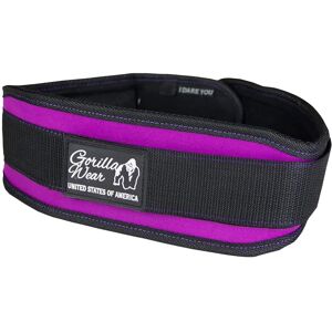 Gorilla Wear 4 Zoll Damen Heben Gürtel Schwarz/Lila S - Gewichtheben Gürtel Gorilla Wear 4 Zoll Damen Heben Gürtel Schwarz/Lila S - Gewichtheben Gürtel