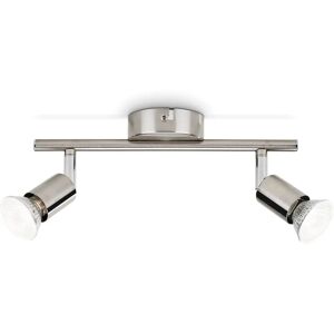 Philips Zilveren Metalen Plafondlamp met GU10 - Moderne Verlichting Philips Zilveren Metalen Plafondlamp met GU10 - Moderne Verlichting