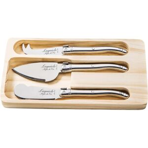 Zestaw 3 noży do sera Laguiole Style de Vie - Stal nierdzewna - 3 szt. Zestaw 3 noży do sera Laguiole Style de Vie - Stal nierdzewna - 3 szt.