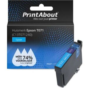 Cartuccia inchiostro Cyan PrintAbout - T071 (C13T071240) - Per Epson Cartuccia inchiostro Cyan PrintAbout - T071 (C13T071240) - Per Epson