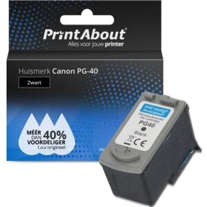 PrintAbout PG-40 Inktcartridge - Zwart Compatibel met Canon Printer PrintAbout PG-40 Inktcartridge - Zwart Compatibel met Canon Printer
