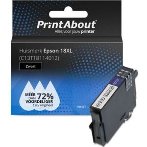 PrintAbout C13T18114012 Tintenpatrone - Hohe Kapazität - Schwarz PrintAbout C13T18114012 Tintenpatrone - Hohe Kapazität - Schwarz