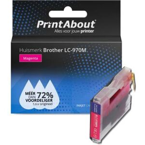 PrintAbout LC-970M Tintenpatrone - Magenta - Druckerzubehör für Brother PrintAbout LC-970M Tintenpatrone - Magenta - Druckerzubehör für Brother