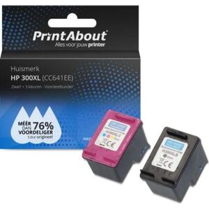 PrintAbout Cartuccia inchiostro HP 300XL Nera - Alta capacità PrintAbout Cartuccia inchiostro HP 300XL Nera - Alta capacità