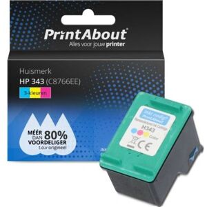 PrintAbout C8766EE inktcartridge - 3-kleuren compatibel met HP PrintAbout C8766EE inktcartridge - 3-kleuren compatibel met HP