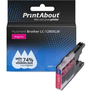 Cartouche d'encre magenta grande capacité LC-1280XLM - PrintAbout Cartouche d'encre magenta grande capacité LC-1280XLM - PrintAbout