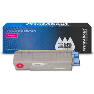PrintAbout 43865722 Toner - Magenta - Kompatibel mit OKI PrintAbout 43865722 Toner - Magenta - Kompatibel mit OKI