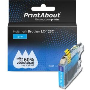 Brother LC-123C Cyaan Inktcartridge - Compatibel Brother LC-123C Cyaan Inktcartridge - Compatibel