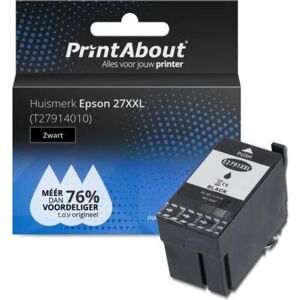 PrintAbout T27914010 Cartouche d'encre - Noir de grande capacité - Pour Epson PrintAbout T27914010 Cartouche d'encre - Noir de grande capacité - Pour Epson