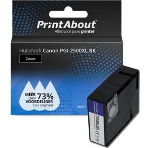PrintAbout Cartouche d'encre PGI-2500XL BK - Noir - Grande capacité - Compatible Canon PrintAbout Cartouche d'encre PGI-2500XL BK - Noir - Grande capacité - Compatible Canon