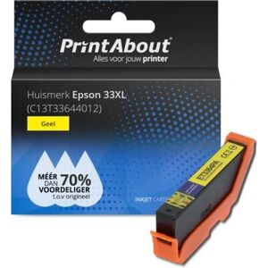 PrintAbout C13T33644012 Tintenpatrone - Hoch (XL) Ausbeute Gelb - Tintenpatrone für Epson PrintAbout C13T33644012 Tintenpatrone - Hoch (XL) Ausbeute Gelb - Tintenpatrone für Epson