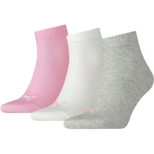 Puma Quarter sportstrumpor - Rosa Vit Grå - Unisex Puma Quarter sportstrumpor - Rosa Vit Grå - Unisex