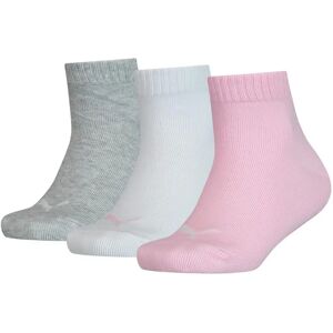 Puma Kids Quarter Sokken 3-Pack - Roze/Wit/Grijs - Sportieve Kindersokken Puma Kids Quarter Sokken 3-Pack - Roze/Wit/Grijs - Sportieve Kindersokken