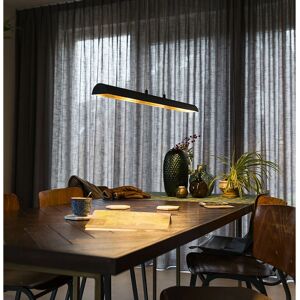 QAZQA Modern Black/Gold Pendant Light - Balo 4 - LED QAZQA Modern Black/Gold Pendant Light - Balo 4 - LED