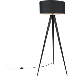 Qazqa Modern Black Floor Lamp with Shade - E27 60W Qazqa Modern Black Floor Lamp with Shade - E27 60W