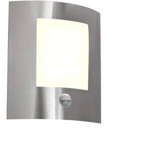 QAZQA Modern Wall Light - Emmerald PIR Sensor - Stainless Steel QAZQA Modern Wall Light - Emmerald PIR Sensor - Stainless Steel
