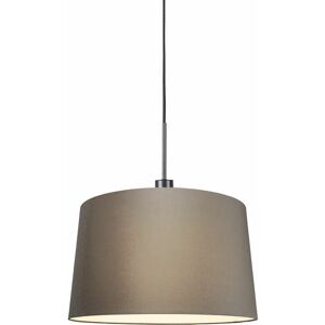QAZQA Modern Pendant Lamp Taupe 45cm - E27 - Modern Style QAZQA Modern Pendant Lamp Taupe 45cm - E27 - Modern Style
