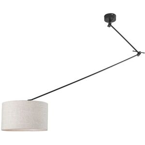 Qazqa Modern Gray Pendant Lamp Adjustable 35cm - Pendant Light Qazqa Modern Gray Pendant Lamp Adjustable 35cm - Pendant Light