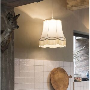 Qazqa Vintage Cream Pendant Lamp - Retro - Plastic/Textile - 45cm - E27 - IP20 Qazqa Vintage Cream Pendant Lamp - Retro - Plastic/Textile - 45cm - E27 - IP20