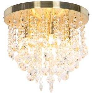 QAZQA Ceiling Light Art Déco Glass Steel - Medusa - 27cm, 6x28W QAZQA Ceiling Light Art Déco Glass Steel - Medusa - 27cm, 6x28W