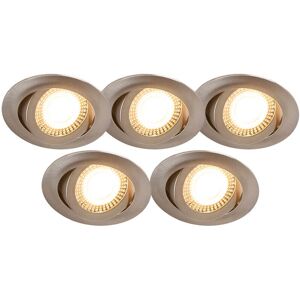 QAZQA Steel Modern Recessed Spotlight - Dimmable 3-Level LED QAZQA Steel Modern Recessed Spotlight - Dimmable 3-Level LED