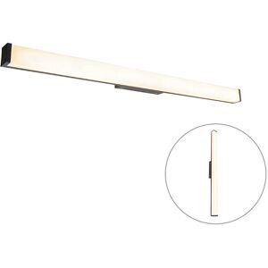 QAZQA Wall Light Cascada 92cm Black Bathroom IP44 QAZQA Wall Light Cascada 92cm Black Bathroom IP44
