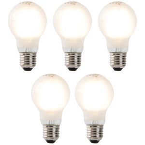 LUEDD Set of 5 Satin White LED A60 Bulbs - LED filament lamps LUEDD Set of 5 Satin White LED A60 Bulbs - LED filament lamps