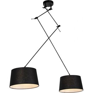 QAZQA Modern Black Pendant Lamp with E27 - 150cm, Max 60W QAZQA Modern Black Pendant Lamp with E27 - 150cm, Max 60W