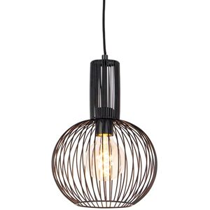 Qazqa Black Wire Whisk Pendant Lamp - Adjustable E27 Light Fixture Qazqa Black Wire Whisk Pendant Lamp - Adjustable E27 Light Fixture