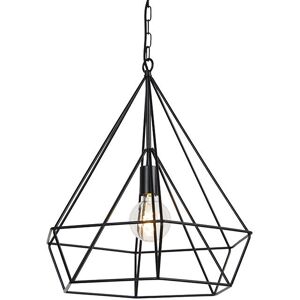 Qazqa Black Nordic Pendant Lamp - Adjustable Height - E27 Max 60W Qazqa Black Nordic Pendant Lamp - Adjustable Height - E27 Max 60W