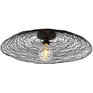 Qazqa Black Oriental Ceiling Lamp - 60cm Glan Design Qazqa Black Oriental Ceiling Lamp - 60cm Glan Design