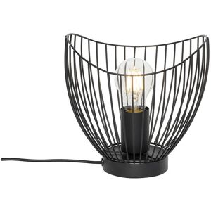 Lampada da tavolo moderna nera QAZQA - 20cm - Dimmerabile Lampada da tavolo moderna nera QAZQA - 20cm - Dimmerabile