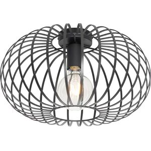 Qazqa Black Ceiling Lamp Johanna - 39cm, E27, Dimmable Qazqa Black Ceiling Lamp Johanna - 39cm, E27, Dimmable