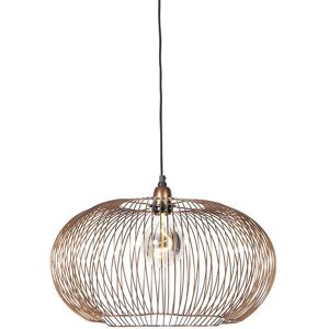 Qazqa Copper Pendant Lamp Finn - Industrial, Adjustable Height, E27, IP20 Qazqa Copper Pendant Lamp Finn - Industrial, Adjustable Height, E27, IP20