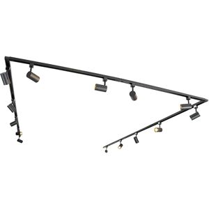 QAZQA Modern rail system black with 14 spots - Rail system QAZQA Modern rail system black with 14 spots - Rail system