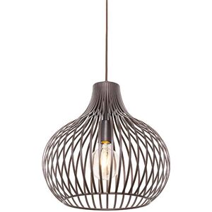 QAZQA Modern Pendant Lamp Sapphira - Brown - 38cm - Indoor Light QAZQA Modern Pendant Lamp Sapphira - Brown - 38cm - Indoor Light