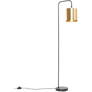 Qazqa Modern Floor Lamp Black Gold - Lofty - E27 - 60W Qazqa Modern Floor Lamp Black Gold - Lofty - E27 - 60W