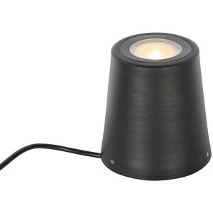 Proiettore da esterno nero rotondo QAZQA Lennard - IP65 Proiettore da esterno nero rotondo QAZQA Lennard - IP65