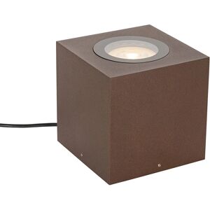 Qazqa Lennard Faretto da Giardino - Finitura Ossidato - 15cm - IP65 Qazqa Lennard Faretto da Giardino - Finitura Ossidato - 15cm - IP65